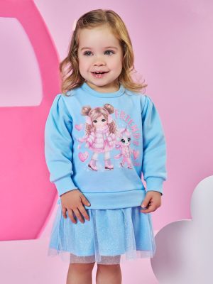 Vestido de Inverno Bebê Menina Friends Forever Mundo Cinti