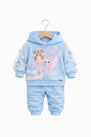 Conjunto Bebê boneca pompom Cinti